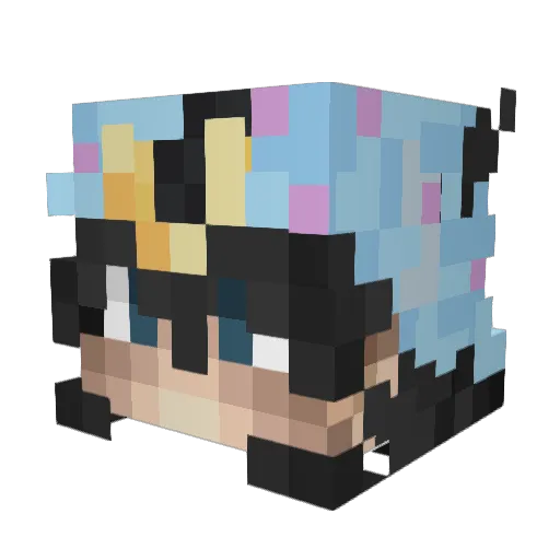 SenorBobby Minecraft avatar head, 3D render