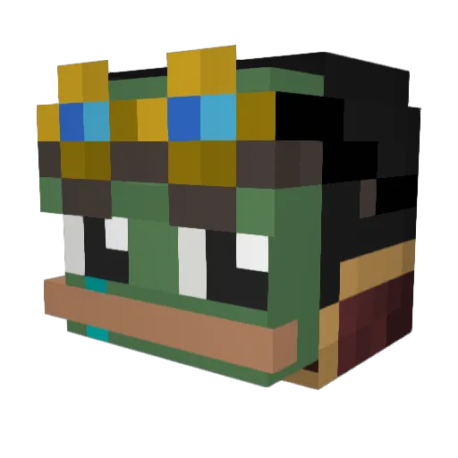 SenorChilly Minecraft avatar head, 3D render