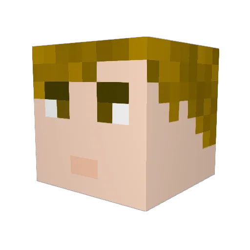 SenorEsqueleto Minecraft avatar head, 3D render