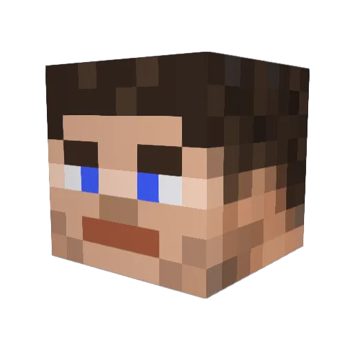 SenorMAD Minecraft avatar head, 3D render