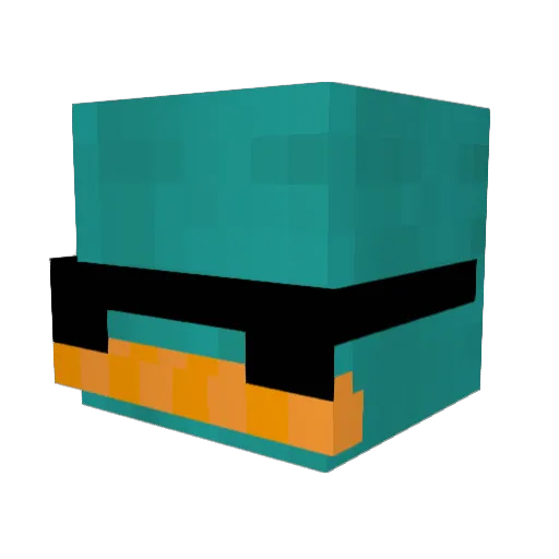 SenorManoose Minecraft avatar head, 3D render