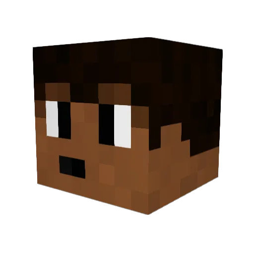 SenorMunkE Minecraft avatar head, 3D render