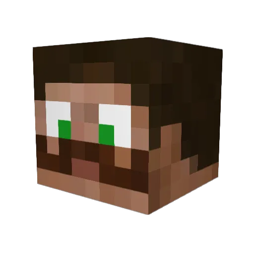 SenorPants16 Minecraft avatar head, 3D render