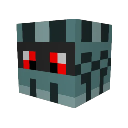 SenorPineco Minecraft avatar head, 3D render