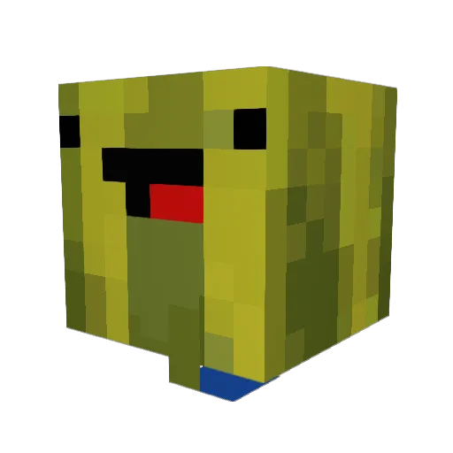 SenorSchmidt Minecraft avatar head, 3D render