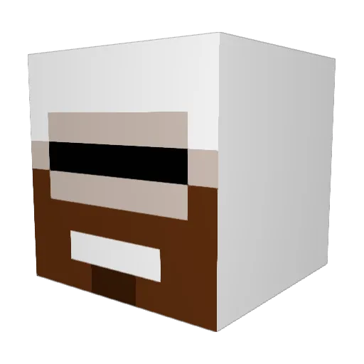 SenorSheepo Minecraft avatar head, 3D render