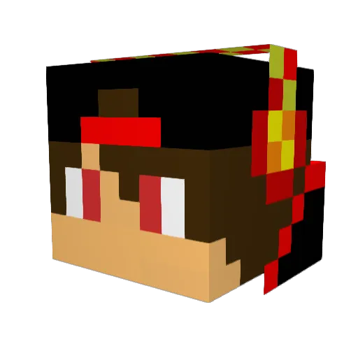 Senor_Lala Minecraft avatar head, 3D render