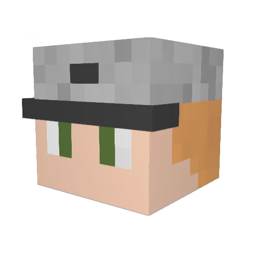 Senor_N8 Minecraft avatar head, 3D render