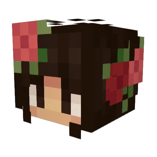 SenoraPacha Minecraft avatar head, 3D render