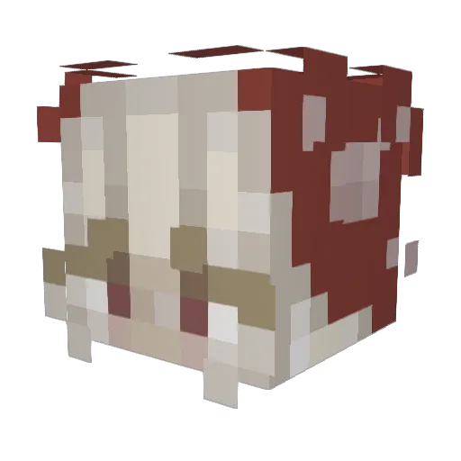Senorita_Awsome Minecraft avatar head, 3D render