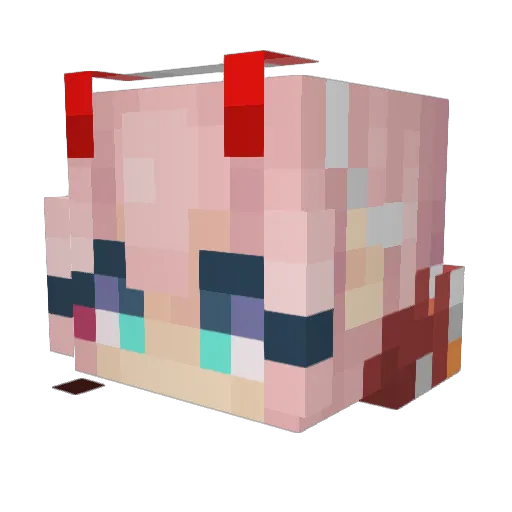 Senpai0980 Minecraft avatar head, 3D render