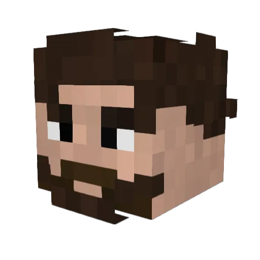 Senpai201 Minecraft avatar head, 3D render