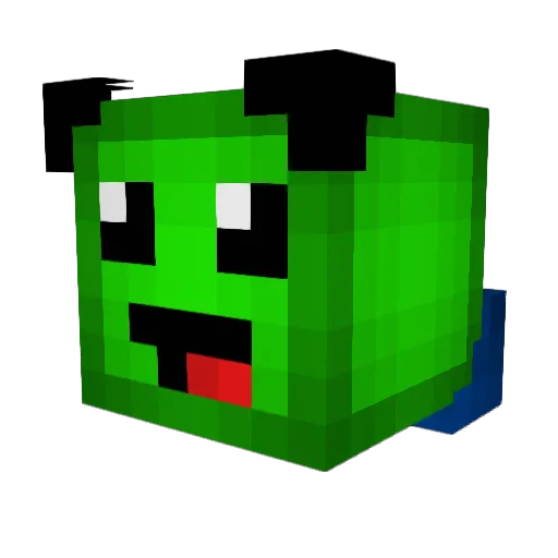 SenpaiBUTZ Minecraft avatar head, 3D render