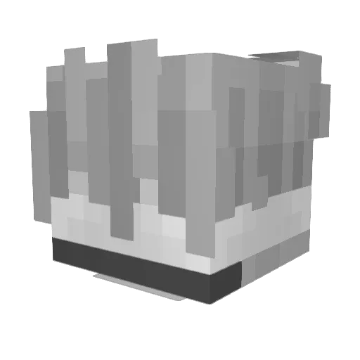 SenpaiExac Minecraft avatar head, 3D render