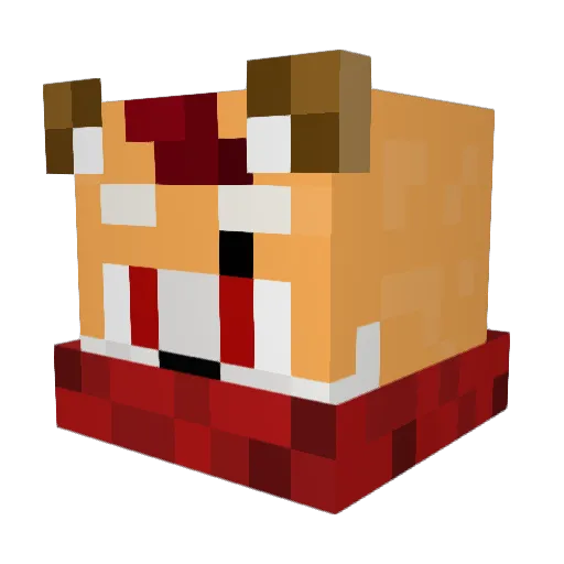 SenpaiEzra Minecraft avatar head, 3D render
