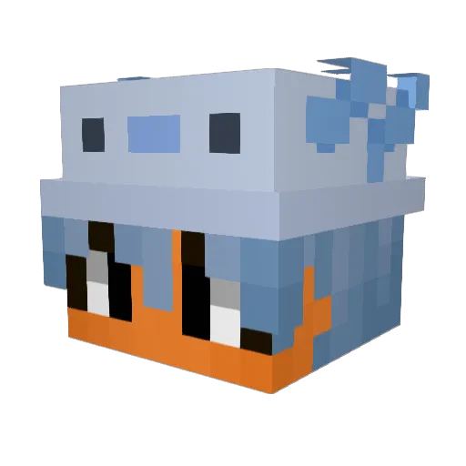 SenpaiFXOvO Minecraft avatar head, 3D render