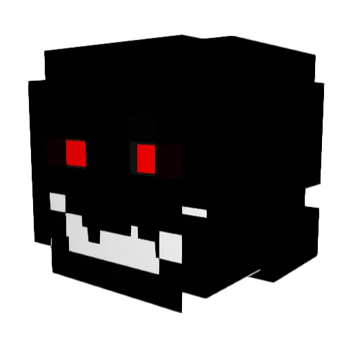 SenpaiLox Minecraft avatar head, 3D render