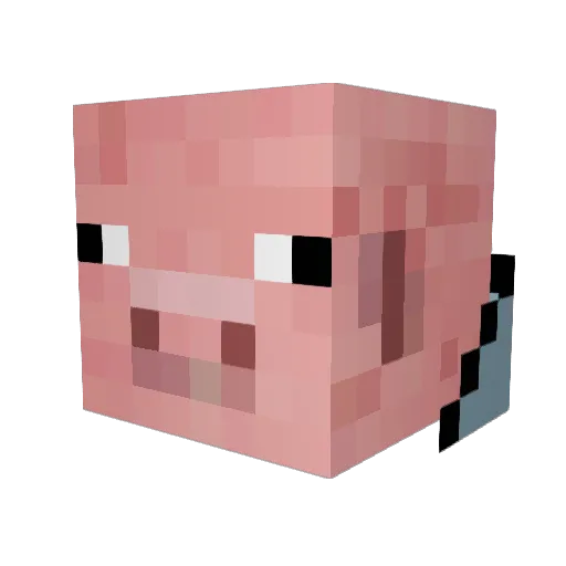 SenpaiMarios Minecraft avatar head, 3D render