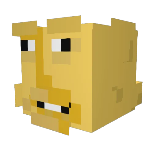 SenpaiNAMAR Minecraft avatar head, 3D render