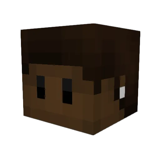 SenpaiRowBoat Minecraft avatar head, 3D render