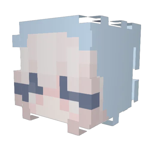 SenpaiYamate Minecraft avatar head, 3D render