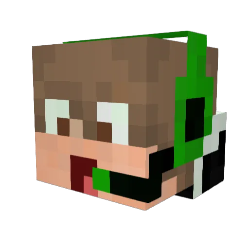 Senpai_Camter Minecraft avatar head, 3D render