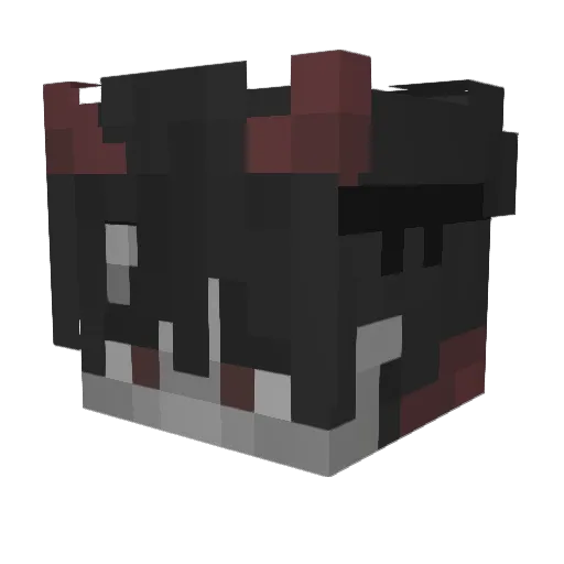 Senpai_Noba Minecraft avatar head, 3D render