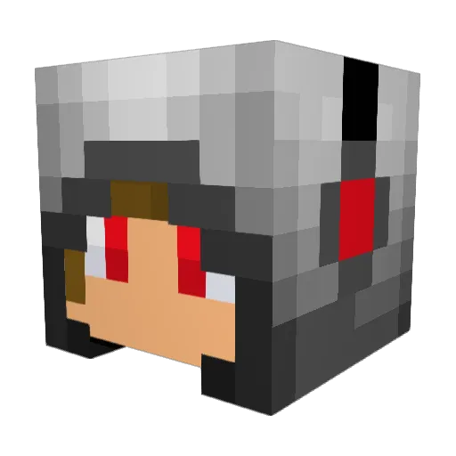 Senpai_OSU Minecraft avatar head, 3D render