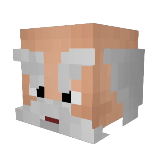 Senpaii34 Minecraft avatar head, 3D render