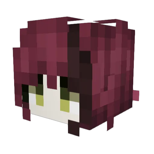 Sensaka Minecraft avatar head, 3D render