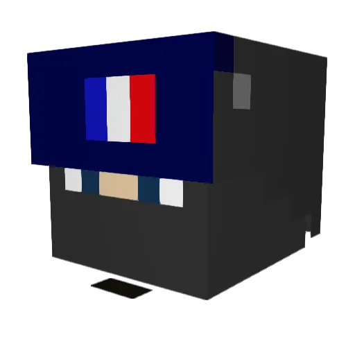 SensboyYT Minecraft avatar head, 3D render