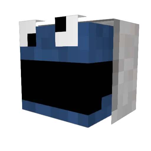 SenseBaxx Minecraft avatar head, 3D render