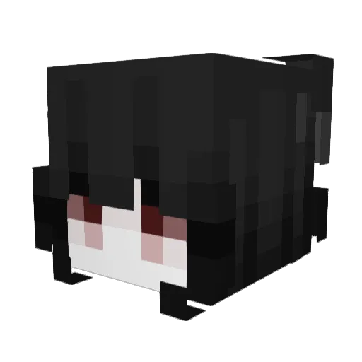 Sensebillity Minecraft avatar head, 3D render
