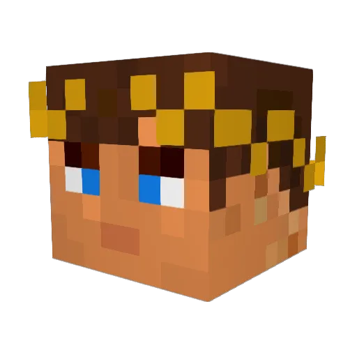 SenseiAurelius Minecraft avatar head, 3D render