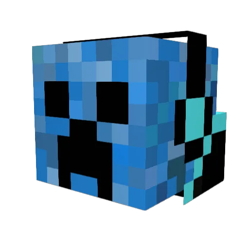 SenseiSquush Minecraft avatar head, 3D render
