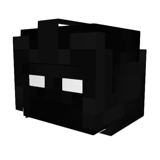 SenseiZhang Minecraft avatar head, 3D render