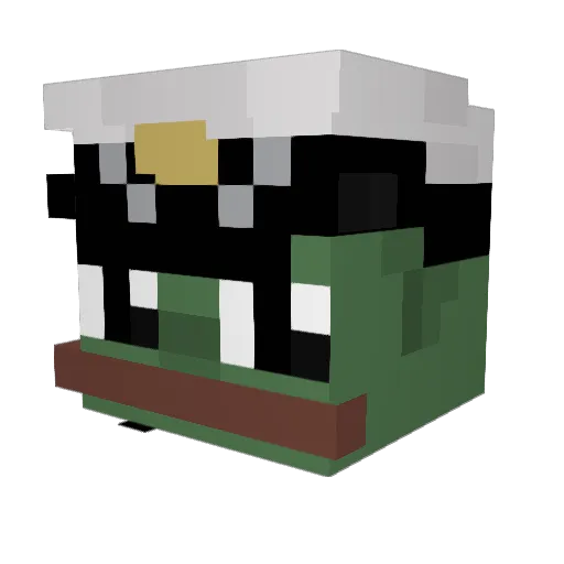Sensei_Abjenke Minecraft avatar head, 3D render