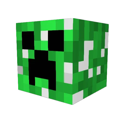 Sensei_Glue Minecraft avatar head, 3D render