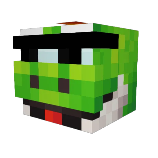 Sensei_Yoshi Minecraft avatar head, 3D render