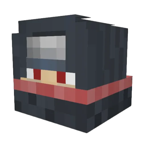 Senseii1337 Minecraft avatar head, 3D render