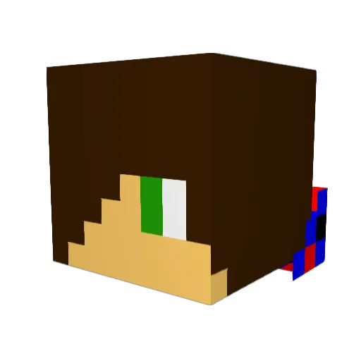 SensetaIsGod Minecraft avatar head, 3D render