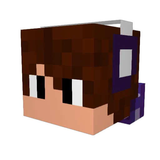 Senshi_I Minecraft avatar head, 3D render