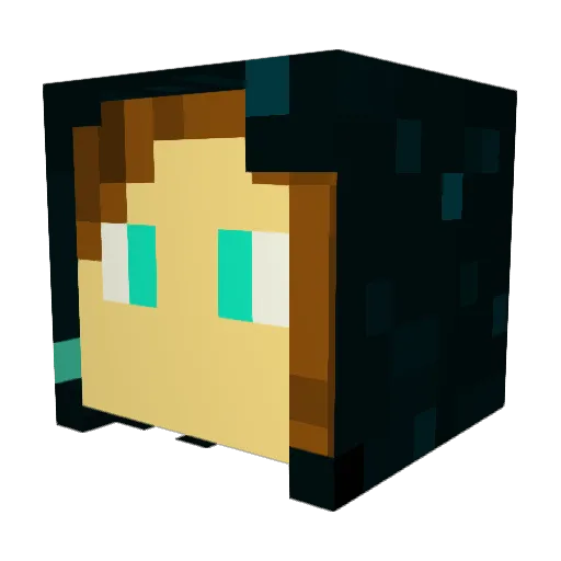 SensiNox Minecraft avatar head, 3D render