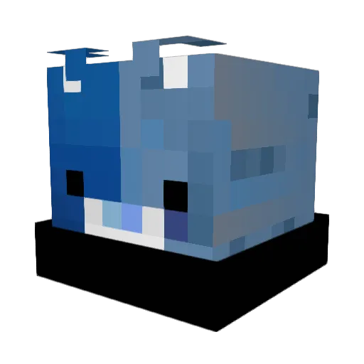 Sensify Minecraft avatar head, 3D render