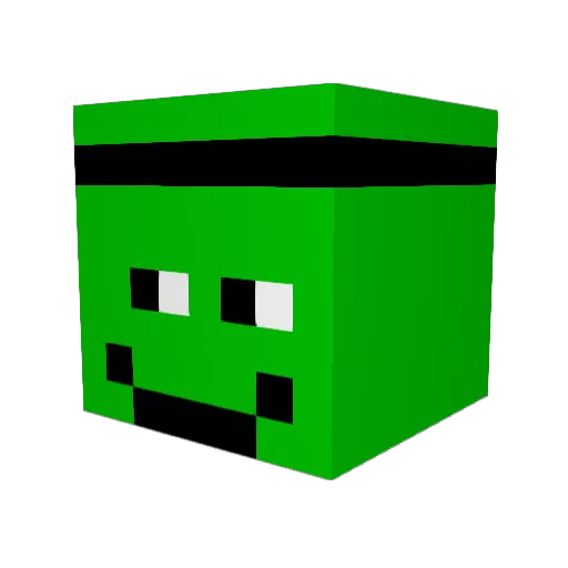 Sensool Minecraft avatar head, 3D render
