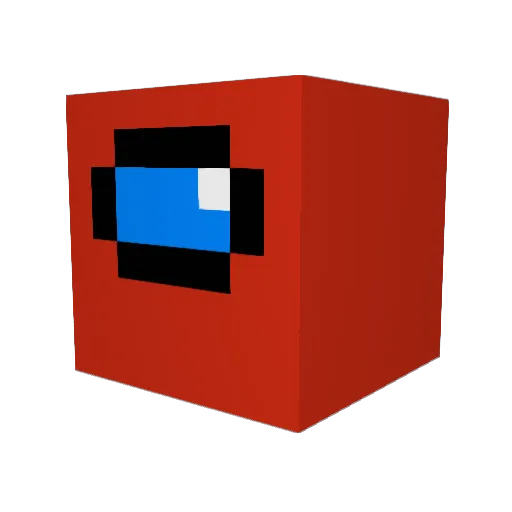 Senteqx Minecraft avatar head, 3D render