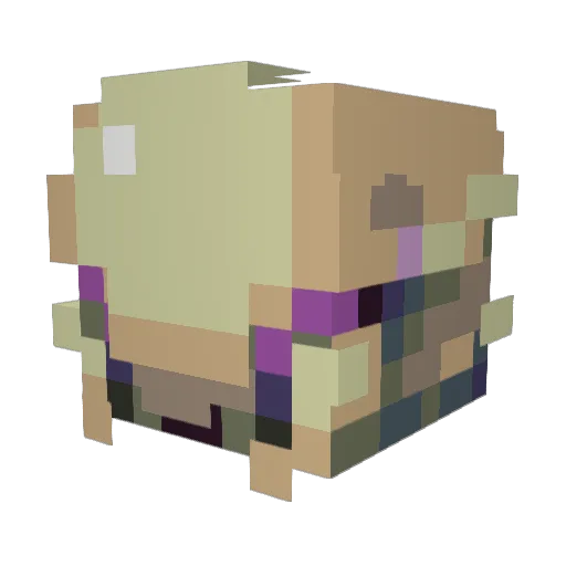 SentientMoss Minecraft avatar head, 3D render