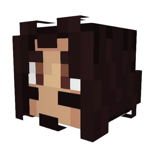 SentientRock Minecraft avatar head, 3D render