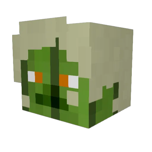 Sentient_Cactus6 Minecraft avatar head, 3D render