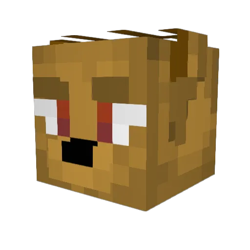 SentoHvn Minecraft avatar head, 3D render
